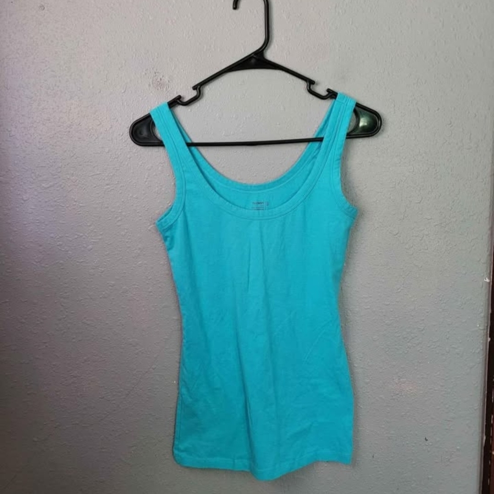 Old Navy Blue Tank Top Women's Size Small Tall
